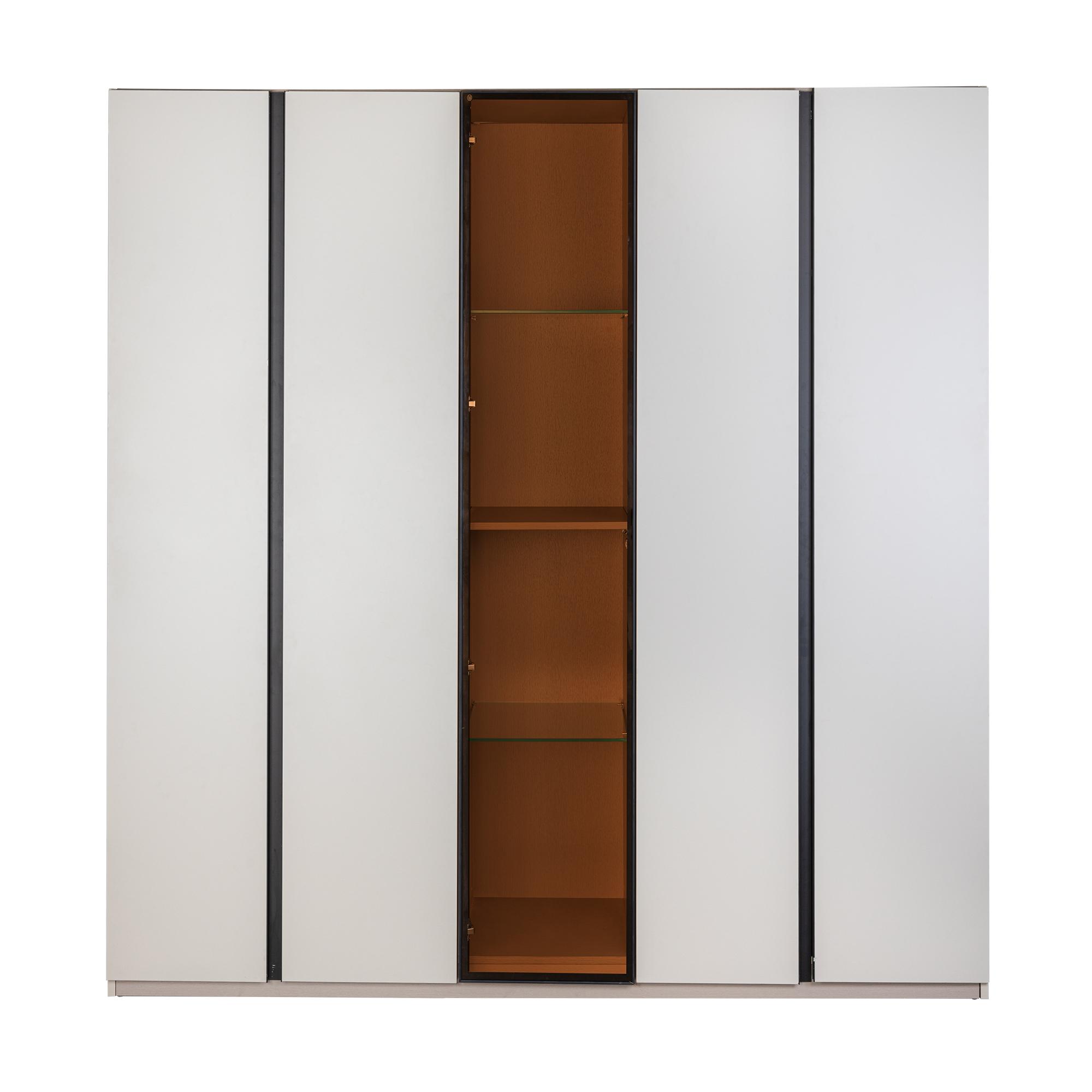FR Wardrobe with Sliding Tempered Glass 111502 | Furniture Republic