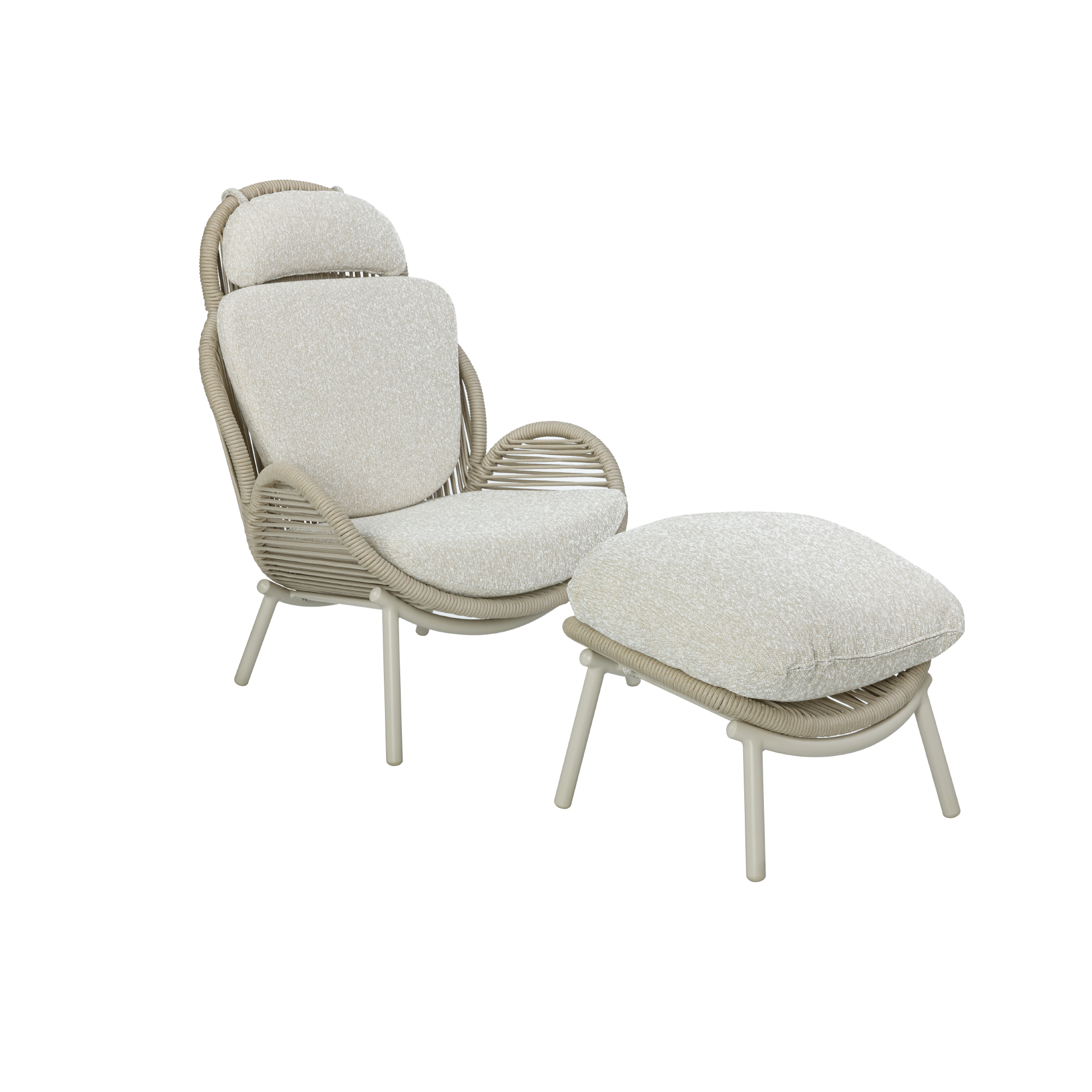 FR Outdoor Sofa with Stool 802562